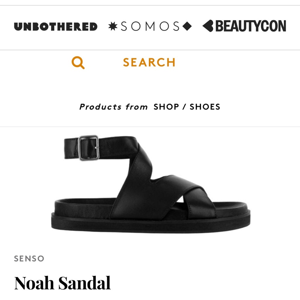 Senso Black Noah Sandal